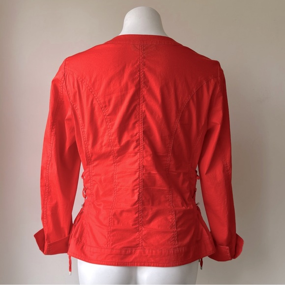 🌼 CONRAD C Collection Vintage Y2k Zip Front Corset Sided Lightweight Jacket, 8 - Picture 7 of 7